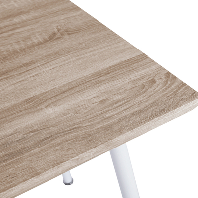 Tavolinë ngrënieje Paloma HM8334.02, 120x70x76.5cm, MDF sonoma, këmbë të bardha