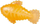 Lodër për qen Duvo+ TPR Toy Fish, 17cm, portokalli