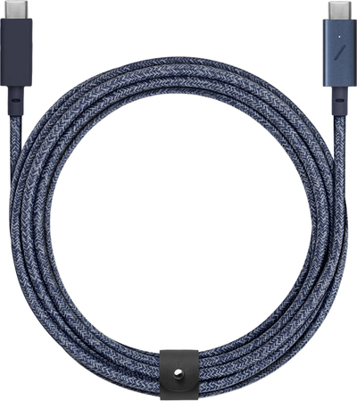 Kabllo USB Native Union Belt Pro, USB-C në USB-C, 100W, 240 cm, blu