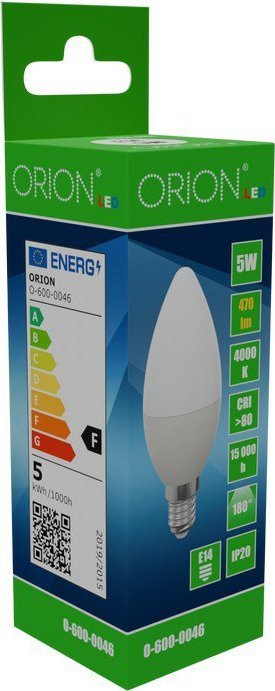 Llambë LED Orion Candle, 5W, E14, 470 lm