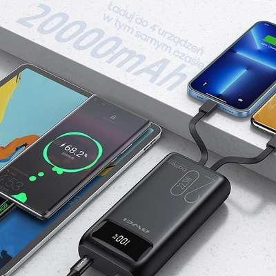 Powerbank Awei P169K, 20000mAh, 22.5W, i zi