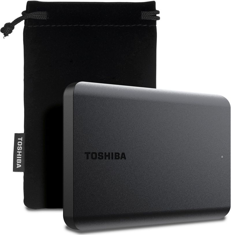 Disk i jashtëm HDD Toshiba Canvio Basics Exclusive, 4TB, USB 3.2, i zi