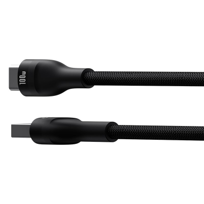 Kabllo karikimi Baseus Flash 2 USB në USB C, 100W, 1m, e zezë