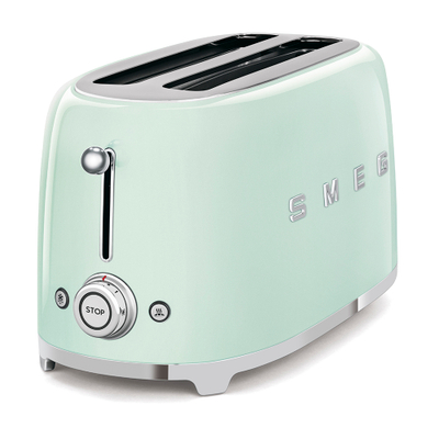 Thekëse buke SMEG 50's Style TSF02PGEU, 1500 W, 4 copë, e gjelbër pastel