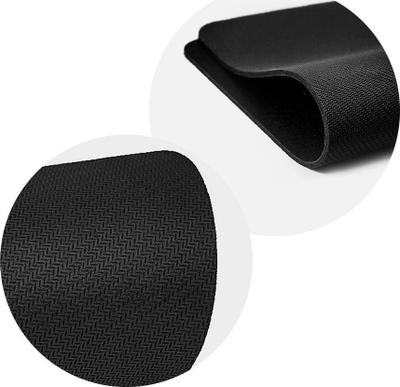 Mousepad Partner Tele.com 166672, pëlhurë, 2 mm, i zi