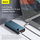 Powerbank me ekran dixhital Baseus Adaman Metal QC + PD, 20000mAh, 65W, i kaltër + kabllo USB-A/USB-C, 30cm, e zezë
