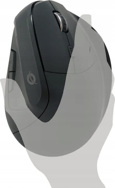 Maus bluetooth Conceptronic LORCAN ERGO, ergonomik vertikal, 6 butona, i zi
