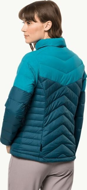 Xhaketë gocash Jack Wolfskin Tundra Down Jkt W, me pupla, mban ngrohtë, blu