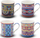 Set filxhanësh NAVA Colorful Mugs, 4 copa, porcelani 330 ml, shumëngjyrësh