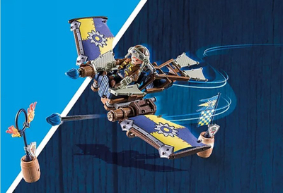Lodër Playmobil Novelmore Dario's Glider, set me ndërtim 55 copa, 4-10 vjeç, shumëngjyrësh
