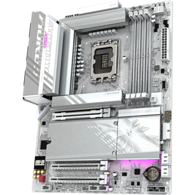 Pllakë amë GIGABYTE Z890 AORUS ELITE WIFI7 ICE, DDR5, WiFi 7, e bardhë
