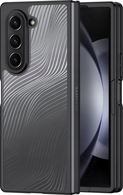 Mbulesë telefoni DUX DUCIS Aimo Series për Samsung Galaxy Z Fold 6, PC TPU, kundra goditje, e zezë