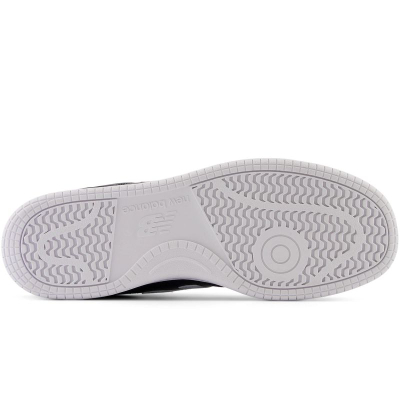 Патики New Balance BB80, синтетичка кожа, гумен ѓон, бели и црни