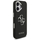 Kisë telefoni Guess Hardcase 4G Grained Big Logo GUHCP17SPG4SMCEK, për iPhone 17, lëkurë eko, e zezë