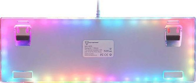 Гејминг тастатура Motospeed K87S, механичка OUTEMU Red, RGB, бела