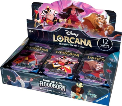 Set booster Lorcana Ravensburger Disney Rise of the Floodborn, 24 booster packs, 8+