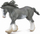 Figurë lodër Collecta Clydesdale Stallion, për koleksion, i zi Sabino