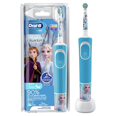 Brushë elektrike dhëmbësh për fëmijë Oral B Vitality D100 Frozen, e kaltër