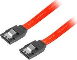 Kabllo Lanberg CA-SASA-14CU-0030-R (SATA III M - SATA III M), 0.30m, e kuqe