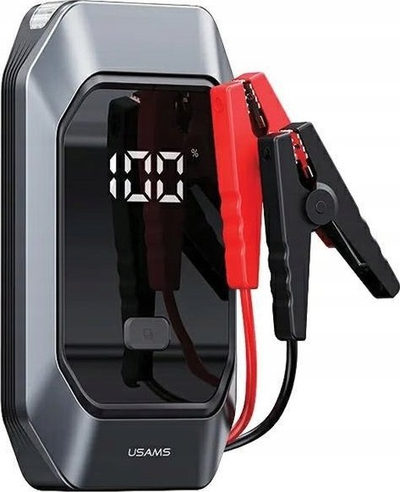 Startues makine Usams Jumpstarter ZB284ZD, power bank 8000mAh, dritë LED, i zi