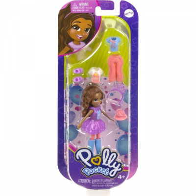 Set lodër gocë Polly Pocket HKV85, me rrobca e zbukurime mode, për kalamaj 4+