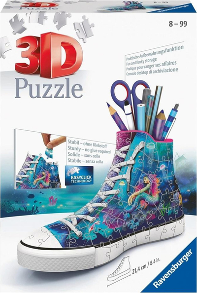3D сложувалка Равенсбургер во форма на патика со сирена, 108 парчиња, за деца 6+