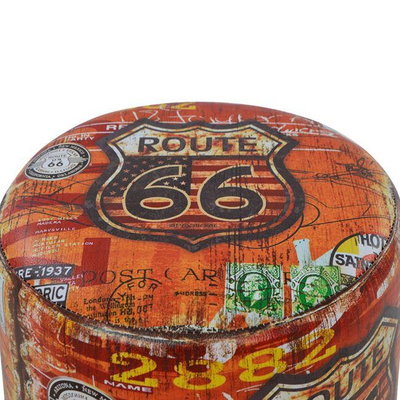 Stol PU me 3 këmbë druri 30×38 cm Route 66 (HM8155)