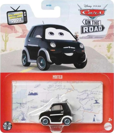 Makina lodër metalike Mattel Disney Pixar Cars Mateo, 1:55, e zezë