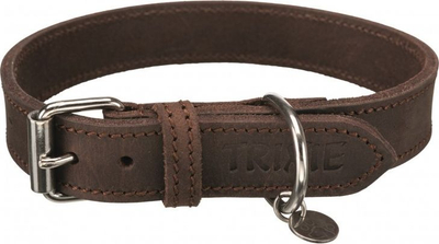 Qafore qeni Trixie Rustic, lëkurë e trashë, 42-48 cm, kafe e errët