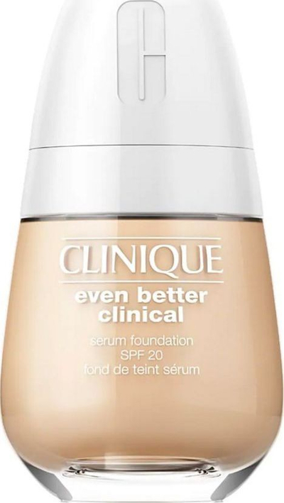 Pudër e lëngshme Clinique Even Better Clinical Serum Foundation SPF20, 30ml, mbulim nga i mesëm në të plotë, nuancë CN 08 Linen