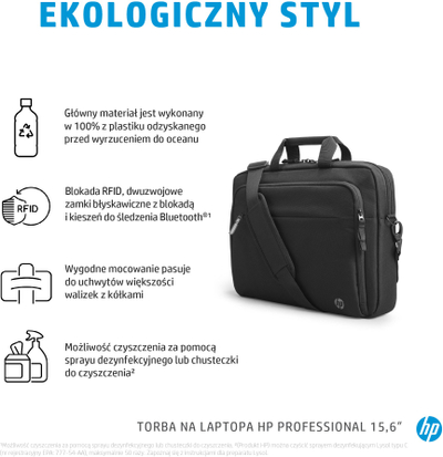 Borë HP Professional për laptop 15.6", e zezë