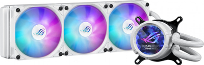 Ftohës me ujë ASUS ROG Strix LC III 360 ARGB, 12 cm, Asetek Gen7 v2, i bardhë