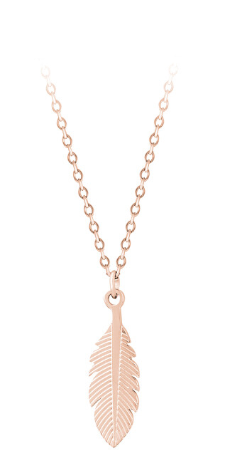 Qafore Troli Rose Gold Feather