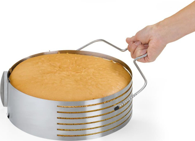 Prerëse torte me tel Sonline, 10 nivele lartësie, çelik inox, e argjendtë