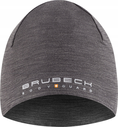 Kapelë termike Brubeck HM10180 Extreme Wool, lesh merino dyshtresor, unisex, steel S/M