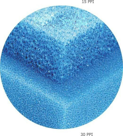 Sfungjer filtri për akuarium Happet, 30 PPI, 25x25x5 cm, ngjyrë e zezë