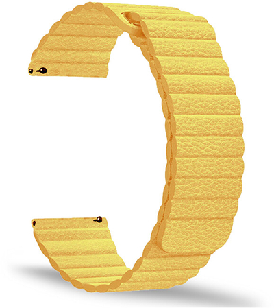 Rrip për orë klasike 4wrist 20 mm, i verdhë