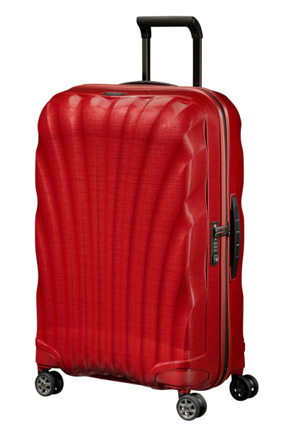 Valixhe Hard Me 4 Rrota Samsonite C-Lite 69/25 Ngjyrë E Kuqe