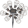 Varg dritash kopshti HI LED me diell, 10 llampa, 5.5 cm, metal