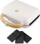 Aparat за тост Lauben Sandwich Maker 3in1, 900W, тефлонски плочи, бел