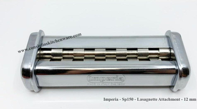 Aksesor për makinë makaronesh Imperia Simplex Classic Line SP150, prerës lasagnette 12 mm, çelik inox, argjendtë