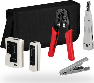 Set veglash rrjeti M-Cab Network Tool Set, 4 pjesë, me çantë