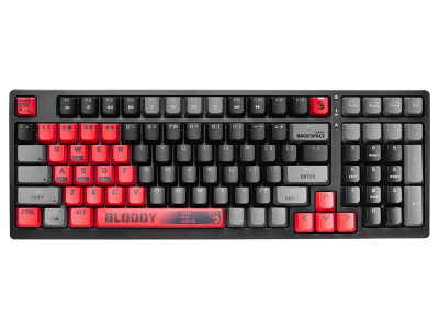 Tastierë mekanike Gaming A4 Tech BLOODY S98, USB, RGB, e zezë