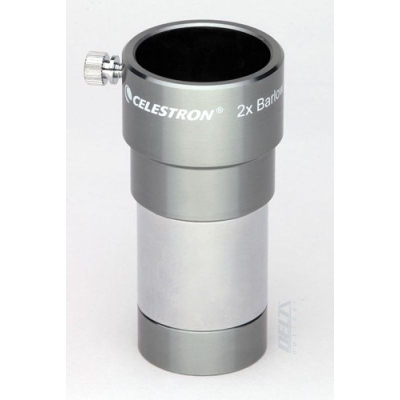 Lentja Barlow Celestron Omni 2x, 1.25", metalike, argjendtë