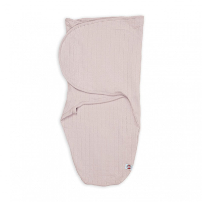 Pelenë swaddle Lodger Bundler Solid Powder, pambuk organik, TOG 0.3, bezhë e çelët