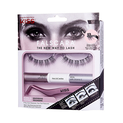 Set për qerpikë Kiss, Falscar Eyelash, qerpikë fallco + ngjitës 9 g + aplikues për qerpikë