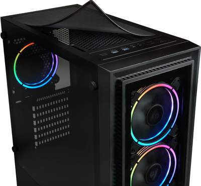 Kaso gaming për PC Enermax StarryFort SF30 M0BB, mid tower, 4 flladitëse RGB, e zezë