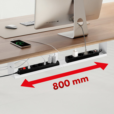 Organizues kabllosh Maclean MC-107, 85 cm, çelik i fortë, montim me vida