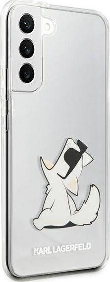 Kapak telefoni Karl Lagerfeld Choupette, për Samsung Galaxy S22 Plus, transparent