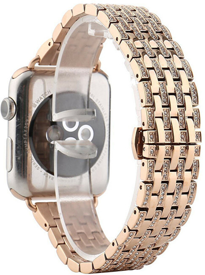 Rripi i çelikut 4wrist për Apple Watch, i artë/rozë